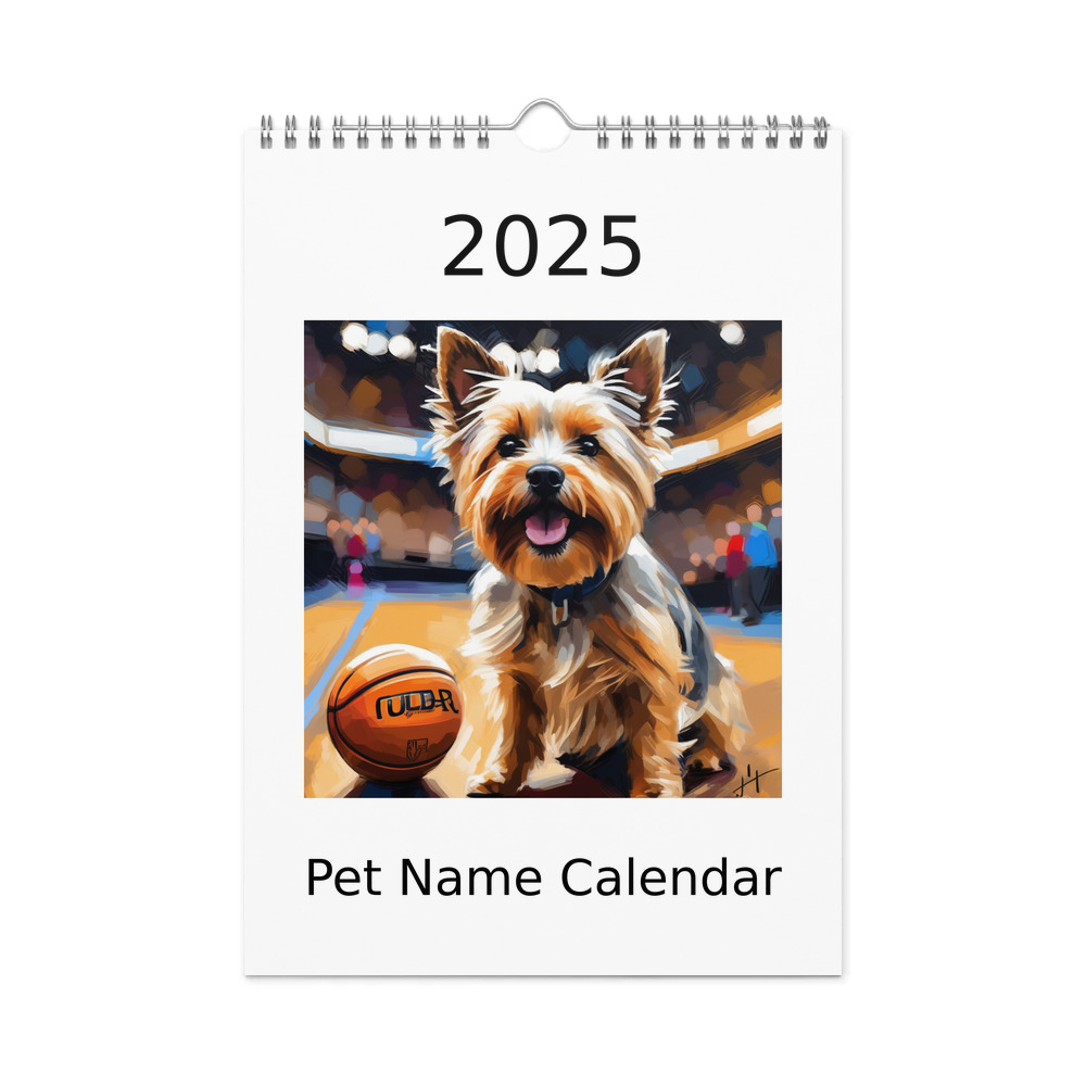 PugMug Custom Cairn Terrier Wall Calendar (2026)