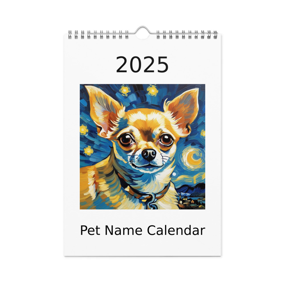 PugMug Custom Chihuahua Wall Calendar (2026)