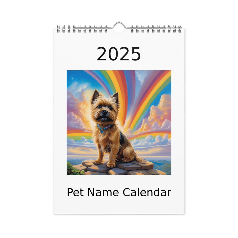 PugMug Custom Cairn Terrier Wall Calendar (2026)