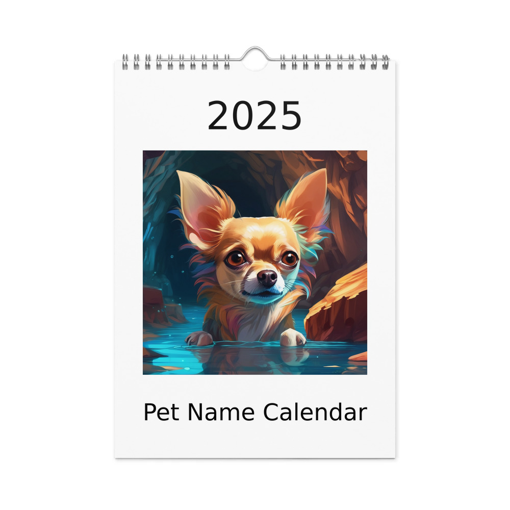 PugMug Custom Chihuahua Wall Calendar (2026)