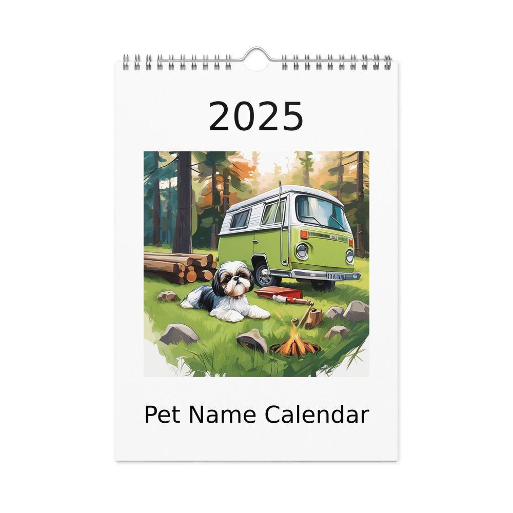 PugMug Custom Shih Tzu Wall Calendar (2026)