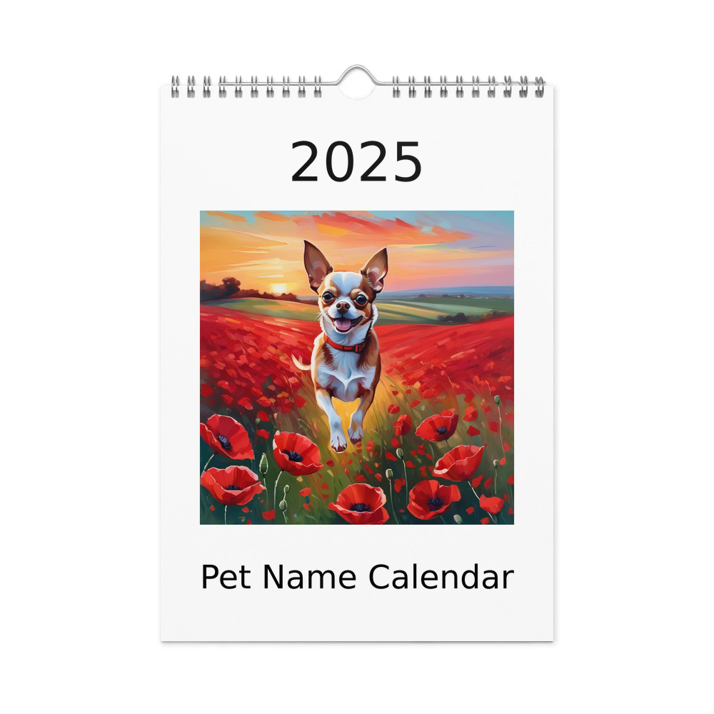 PugMug Custom Chihuahua Wall Calendar (2026)