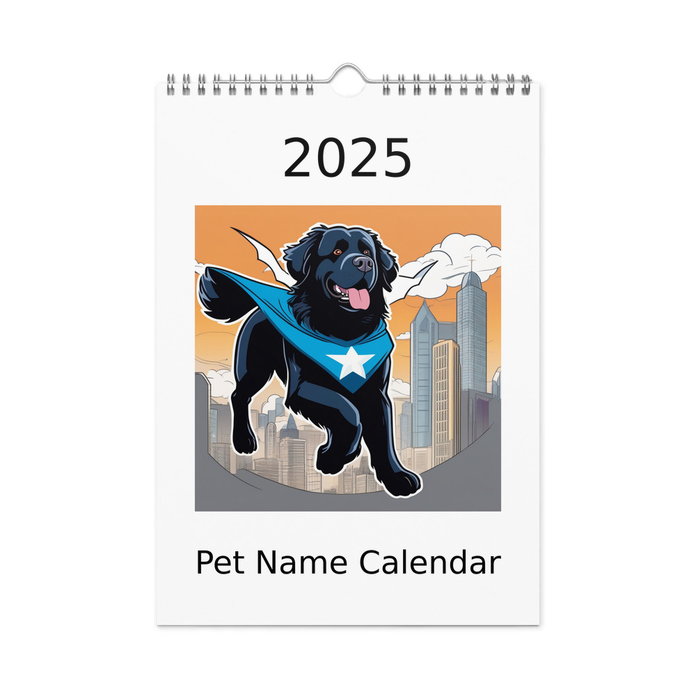 PugMug Custom Newfoundland Wall Calendar (2026)