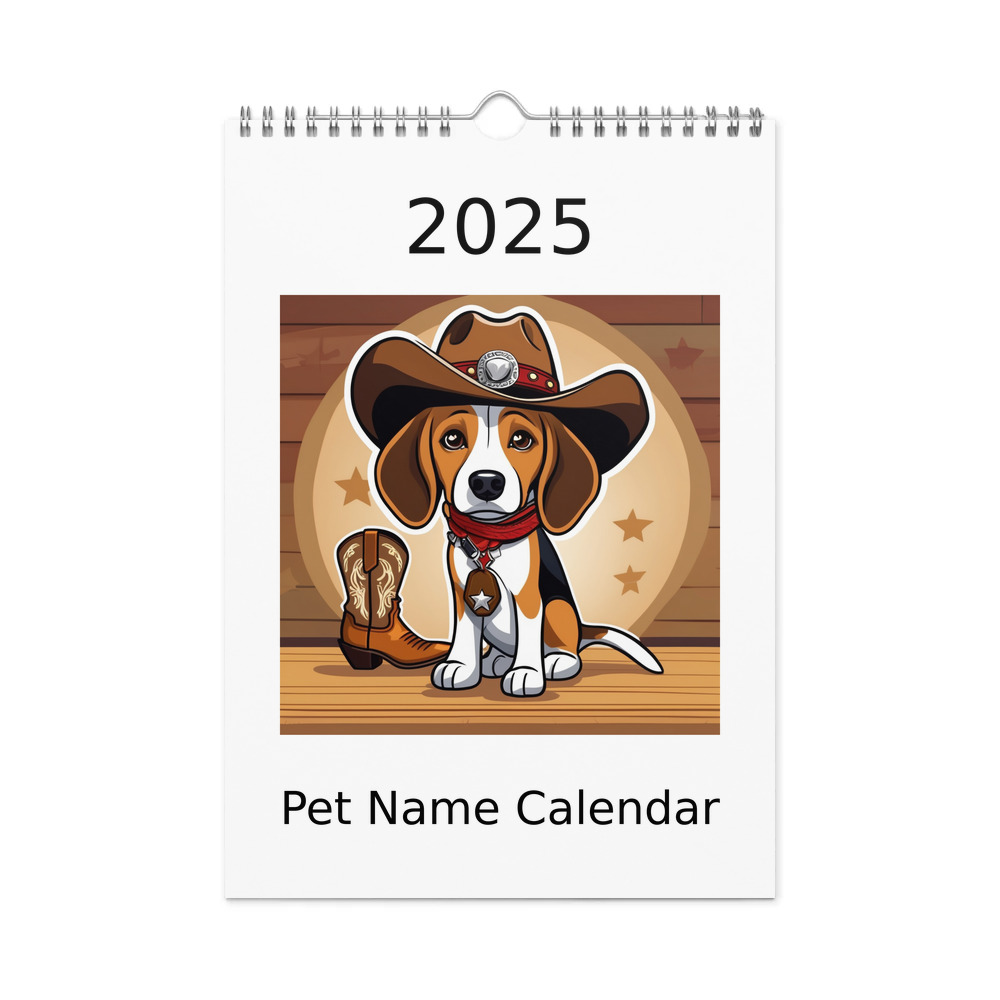 PugMug Custom Beagle Wall Calendar (2026)