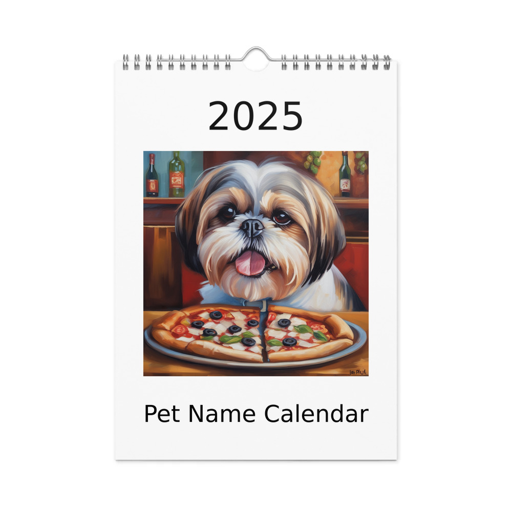 PugMug Custom Shih Tzu Wall Calendar (2026)