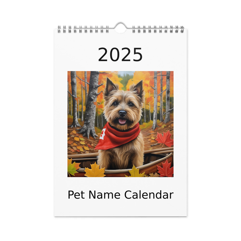 PugMug Custom Cairn Terrier Wall Calendar (2026)