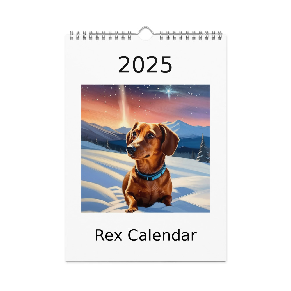 PugMug Custom Rex Wall Calendar (2026)