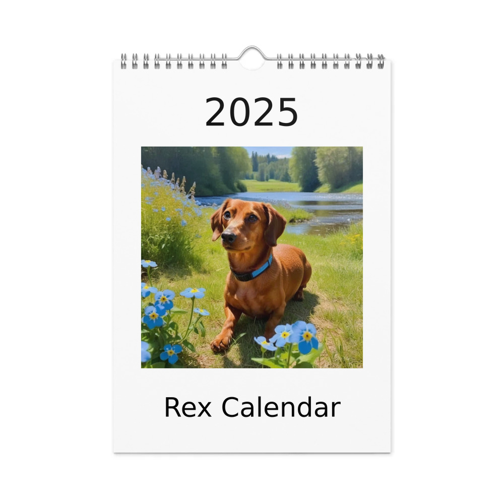PugMug Custom Rex Wall Calendar (2026)
