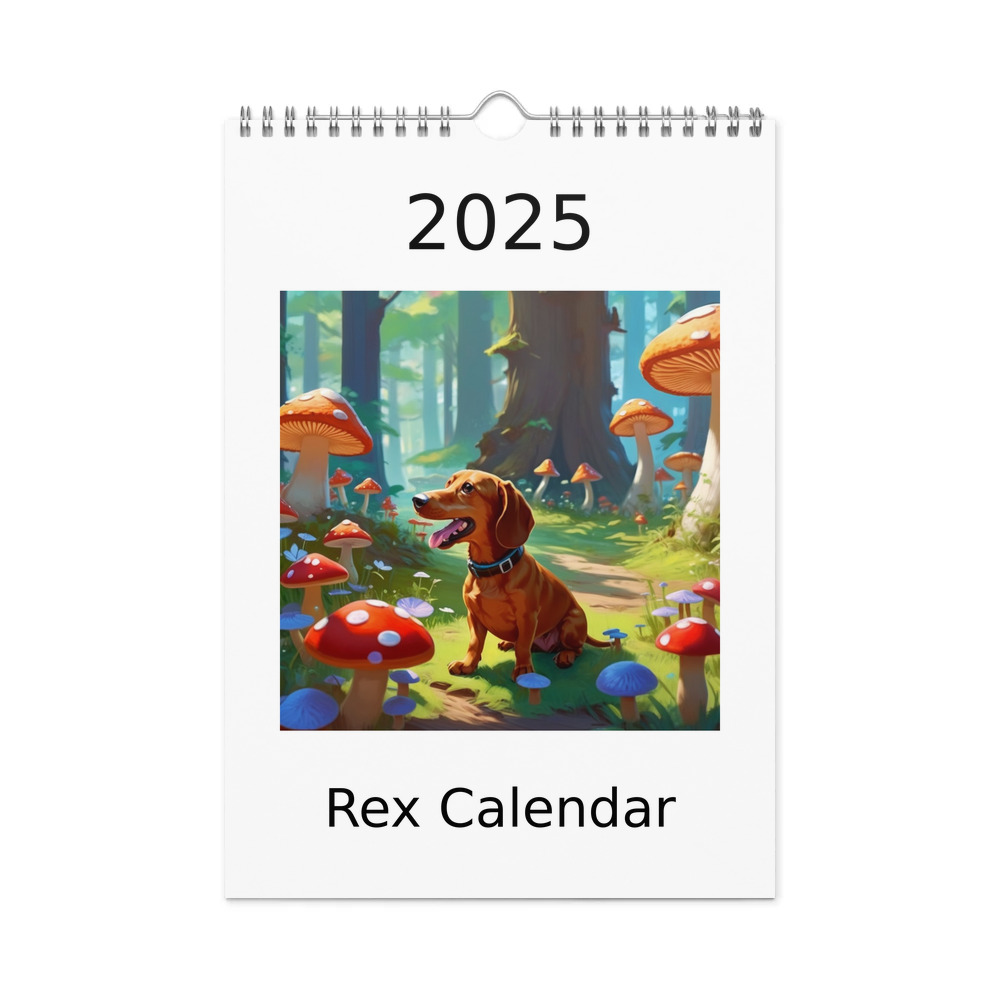 PugMug Custom Rex Wall Calendar (2026)