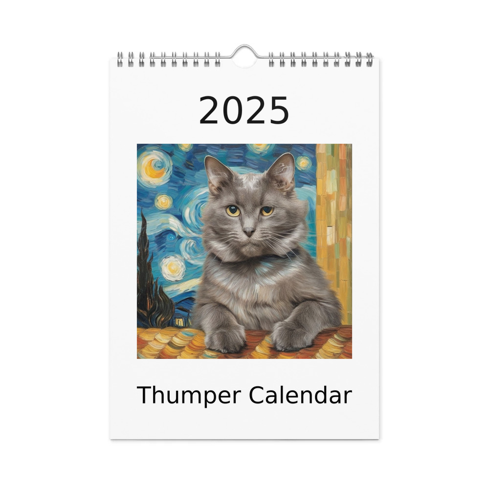 PugMug Custom Thumper Wall Calendar (2026)