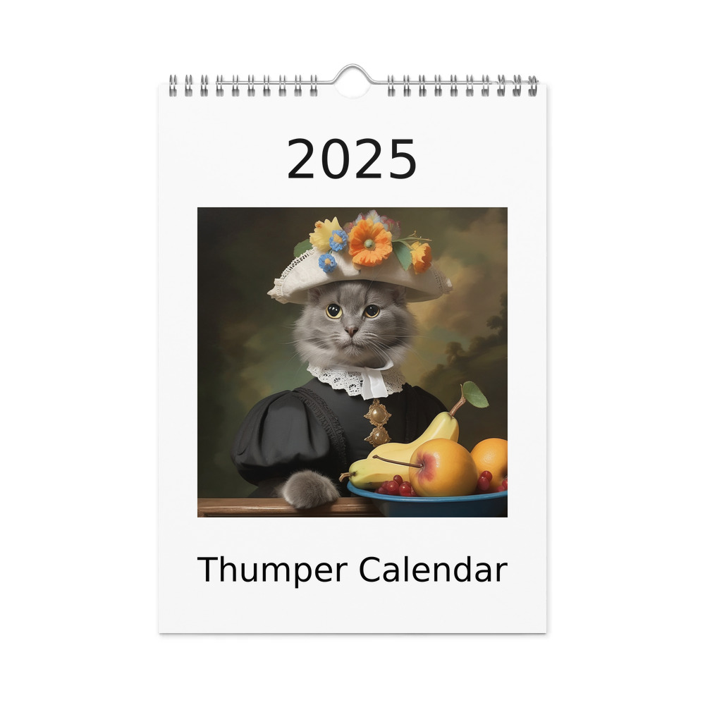 PugMug Custom Thumper Wall Calendar (2026)