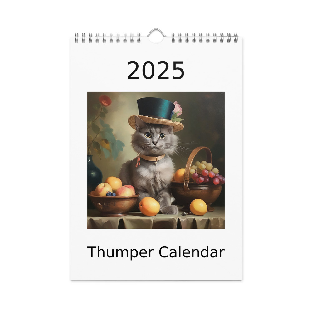 PugMug Custom Thumper Wall Calendar (2026)