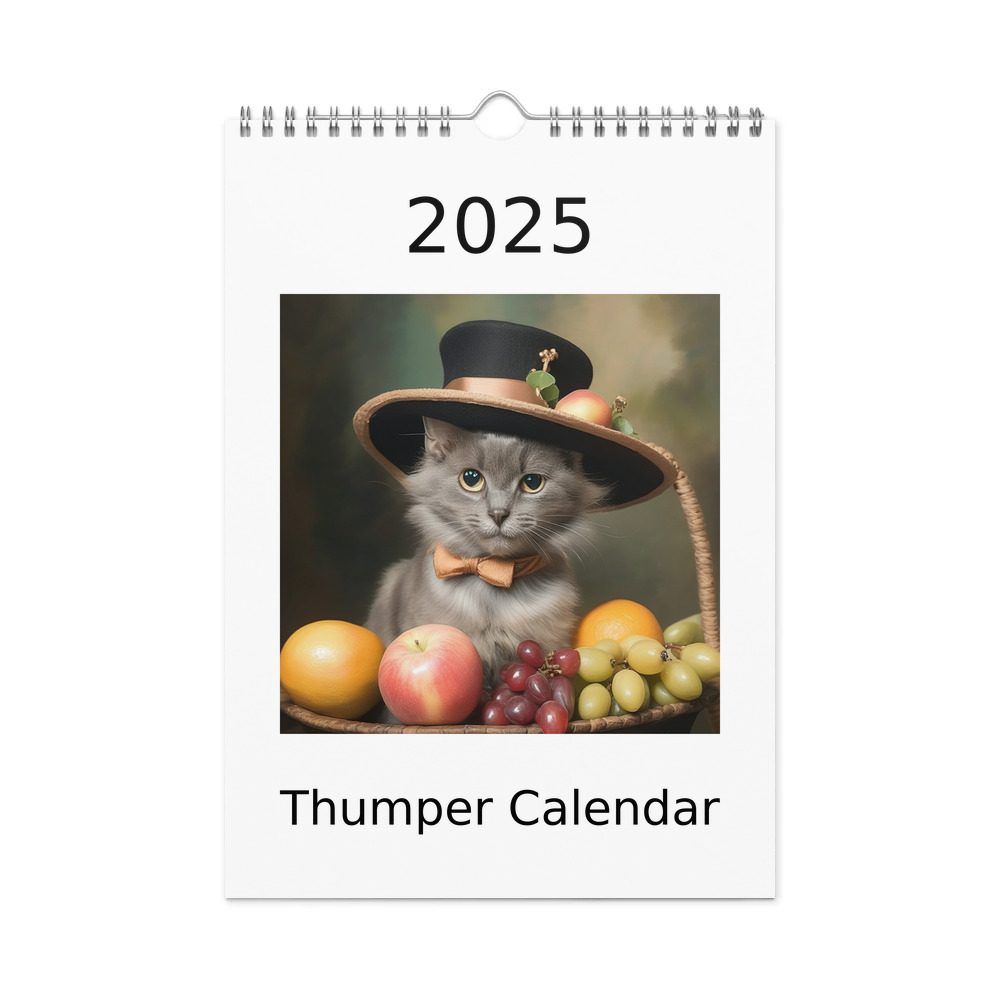 PugMug Custom Thumper Wall Calendar (2026)