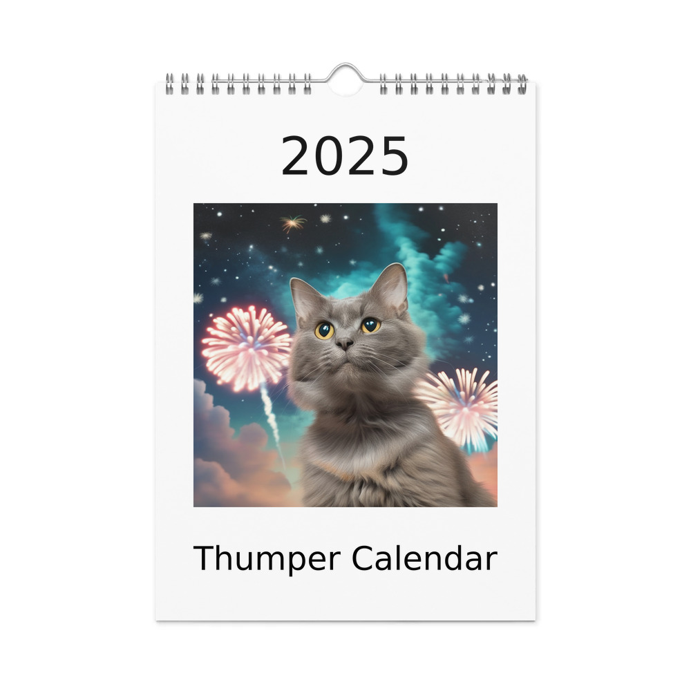 PugMug Custom Thumper Wall Calendar (2026)