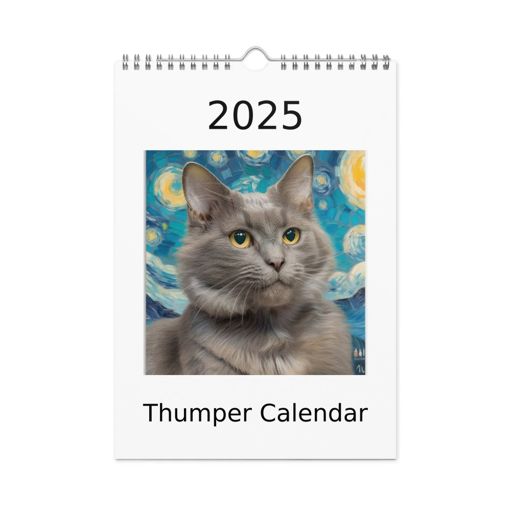 PugMug Custom Thumper Wall Calendar (2026)