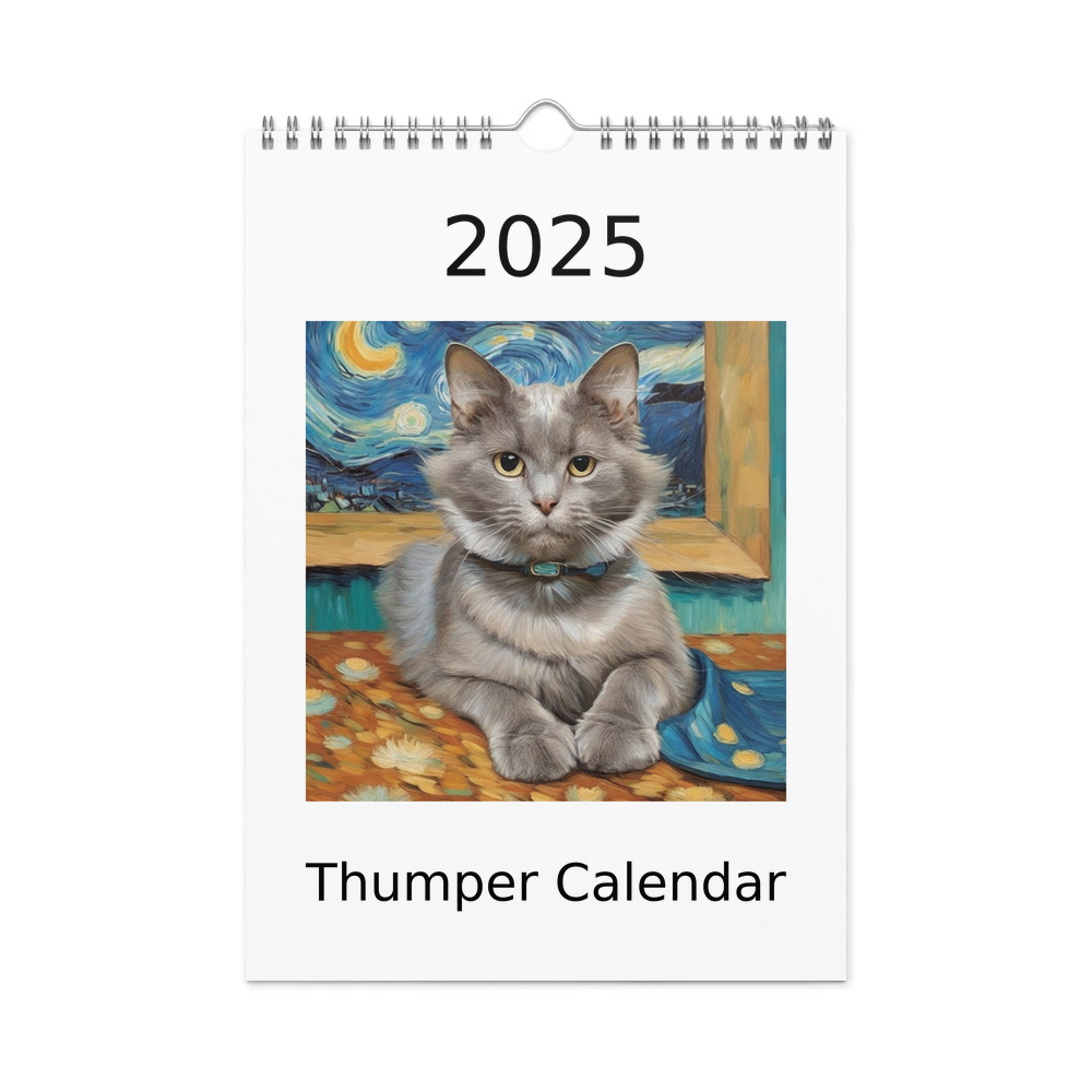 PugMug Custom Thumper Wall Calendar (2026)