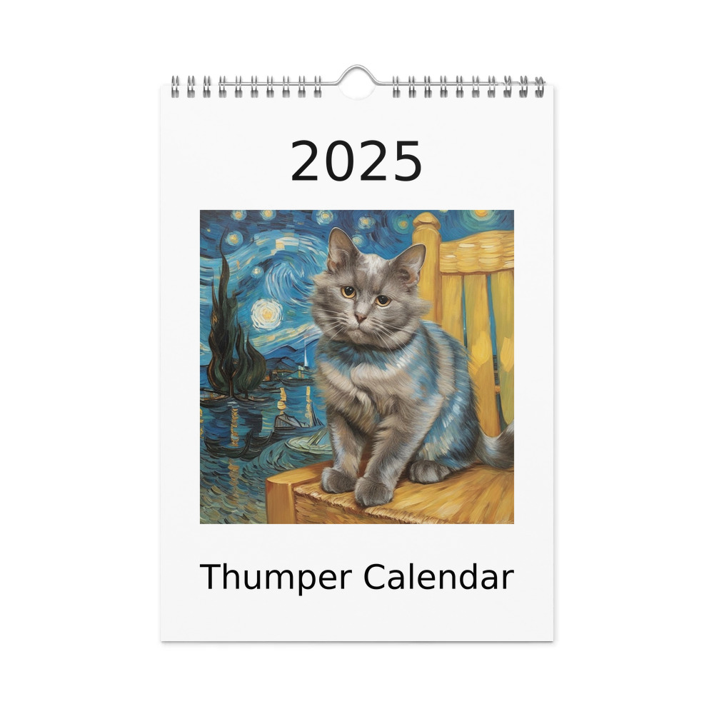 PugMug Custom Thumper Wall Calendar (2026)