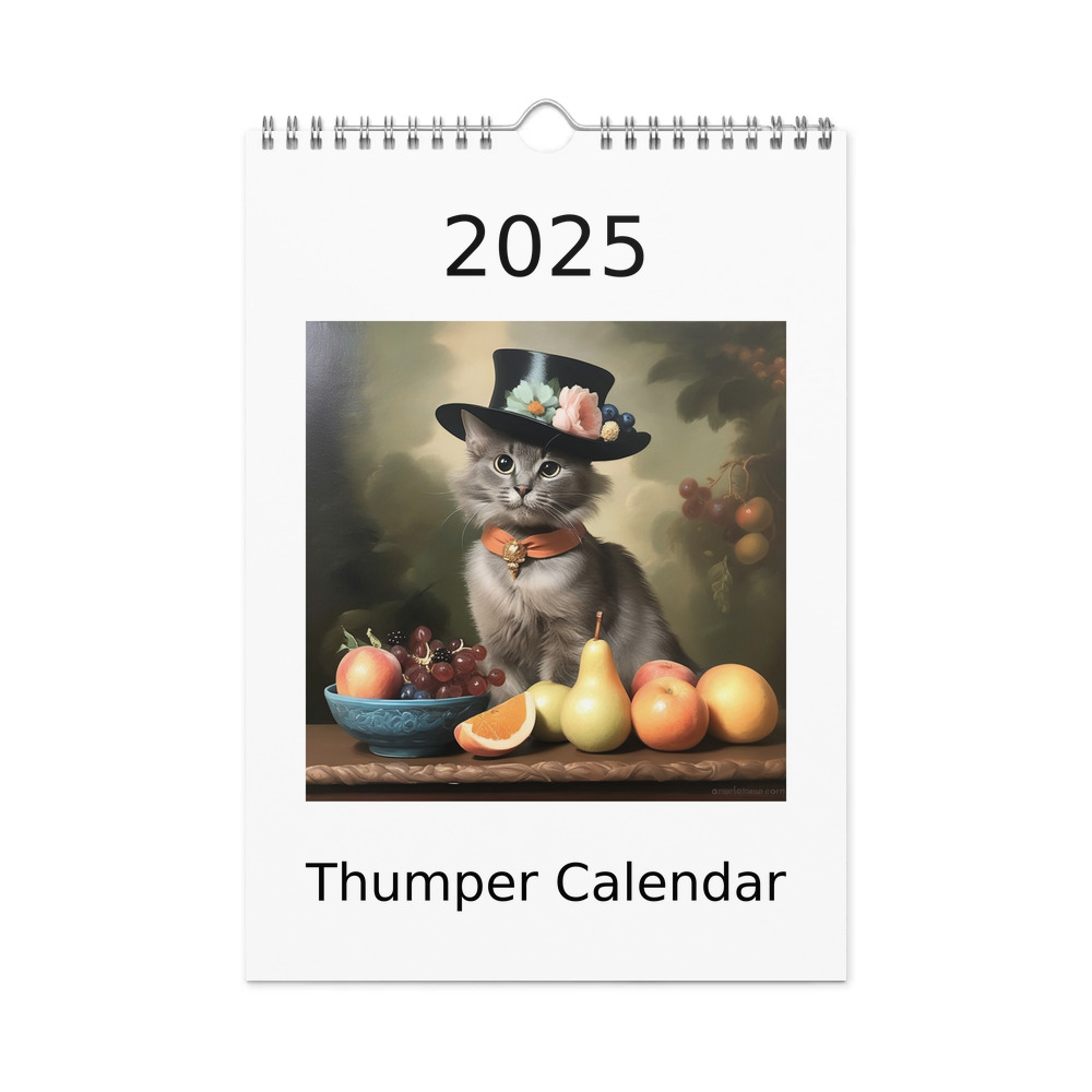 PugMug Custom Thumper Wall Calendar (2026)
