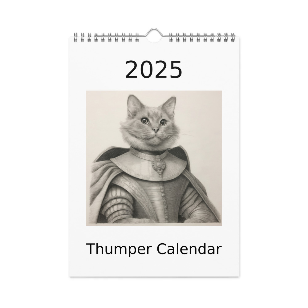 PugMug Custom Thumper Wall Calendar (2026)