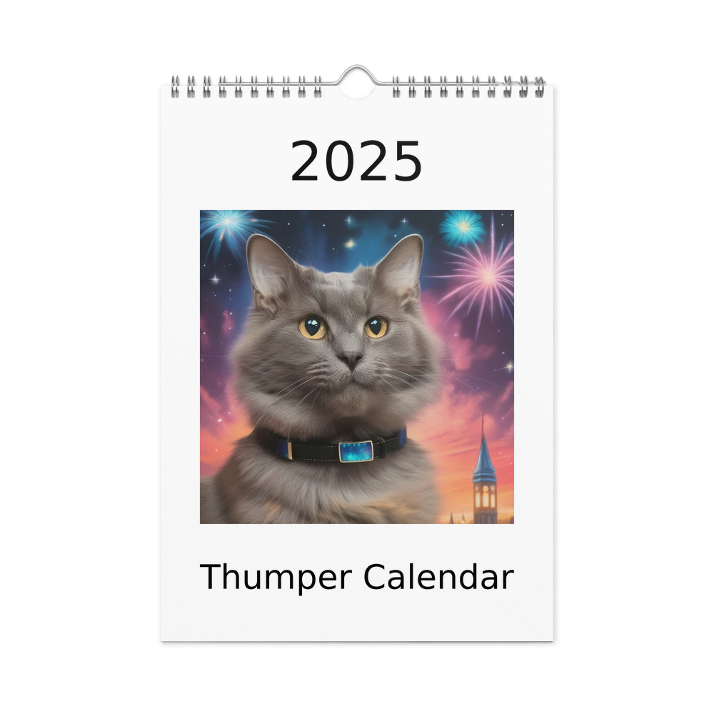 PugMug Custom Thumper Wall Calendar (2026)