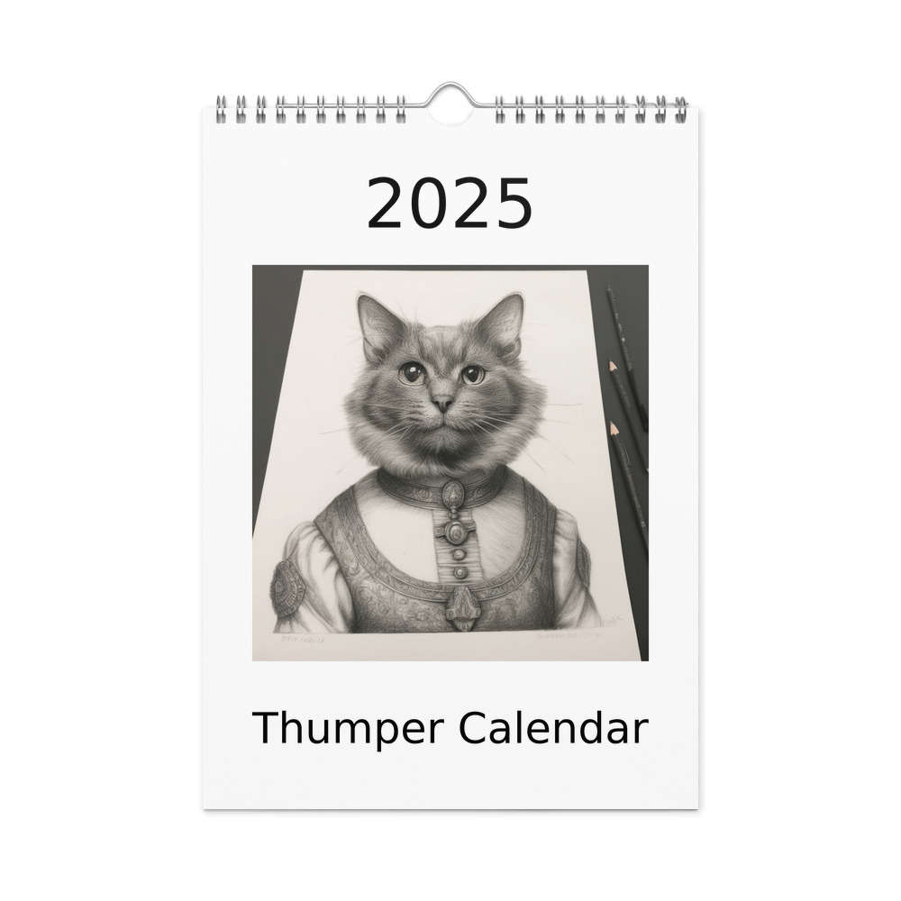 PugMug Custom Thumper Wall Calendar (2026)