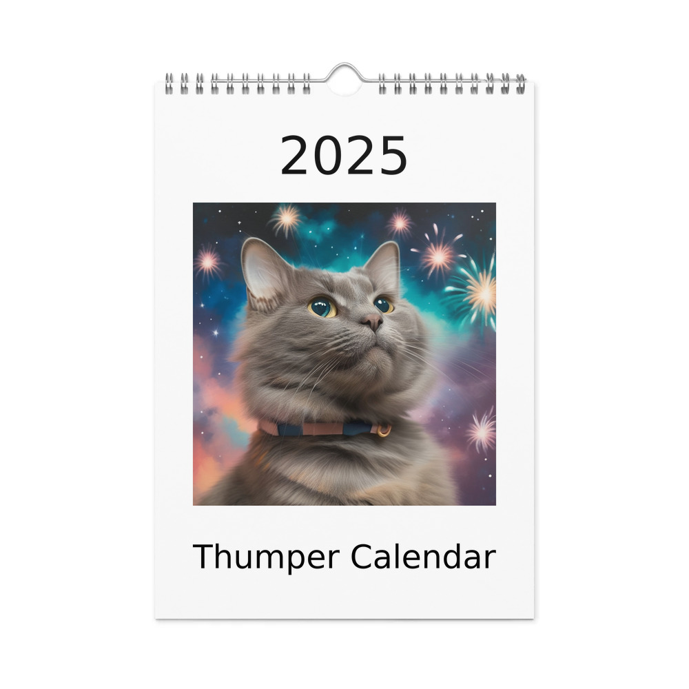 PugMug Custom Thumper Wall Calendar (2026)