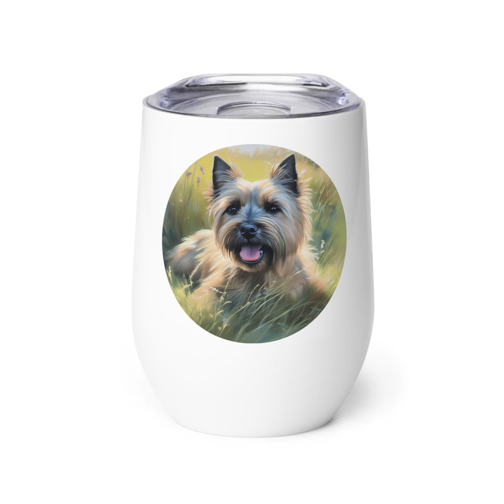 PugMug Custom Cairn Terrier Wine Tumbler