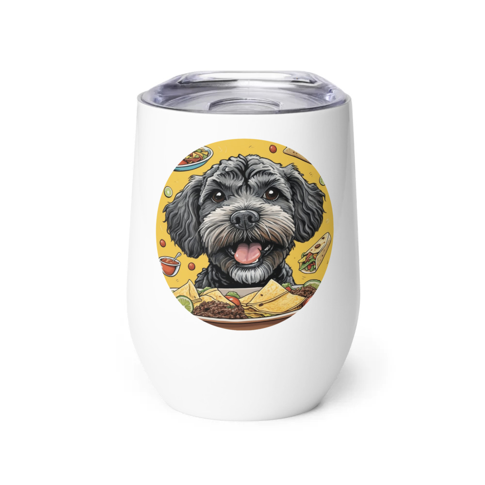 PugMug Custom Lily Wine Tumbler