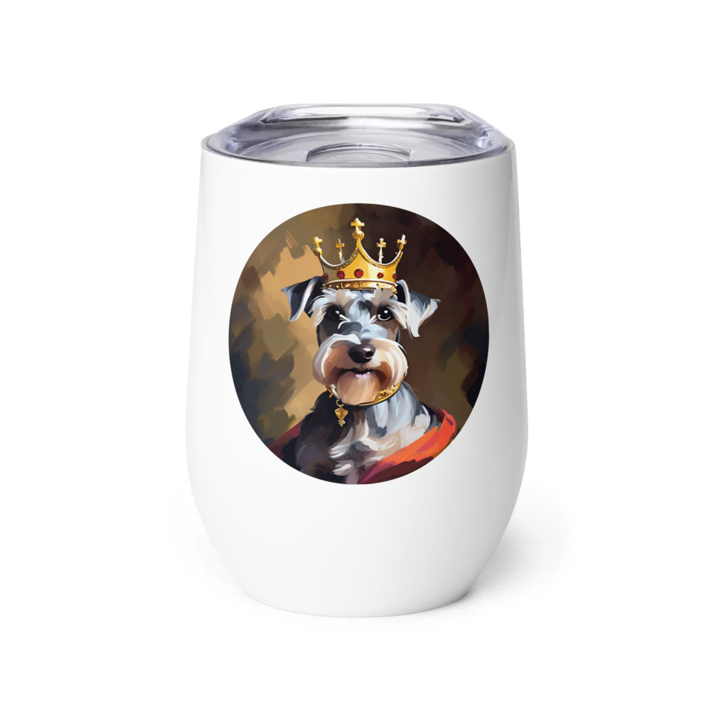 PugMug Custom Miniature Schnauzer Wine Tumbler