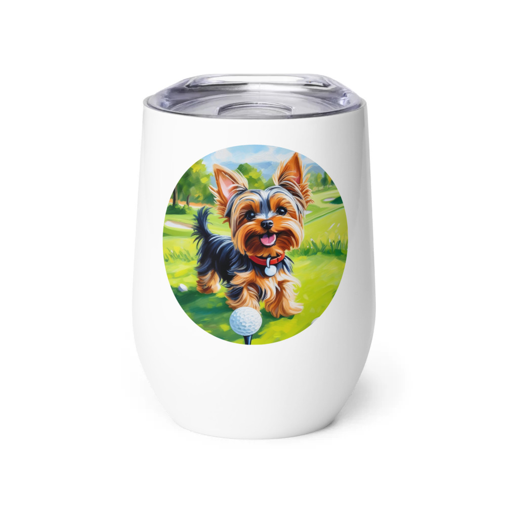 PugMug Custom Yorkshire Terrier Wine Tumbler