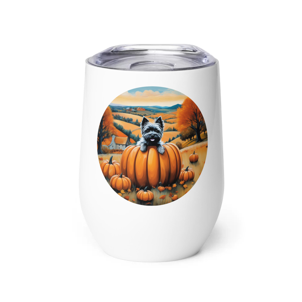 PugMug Custom Cairn Terrier Wine Tumbler