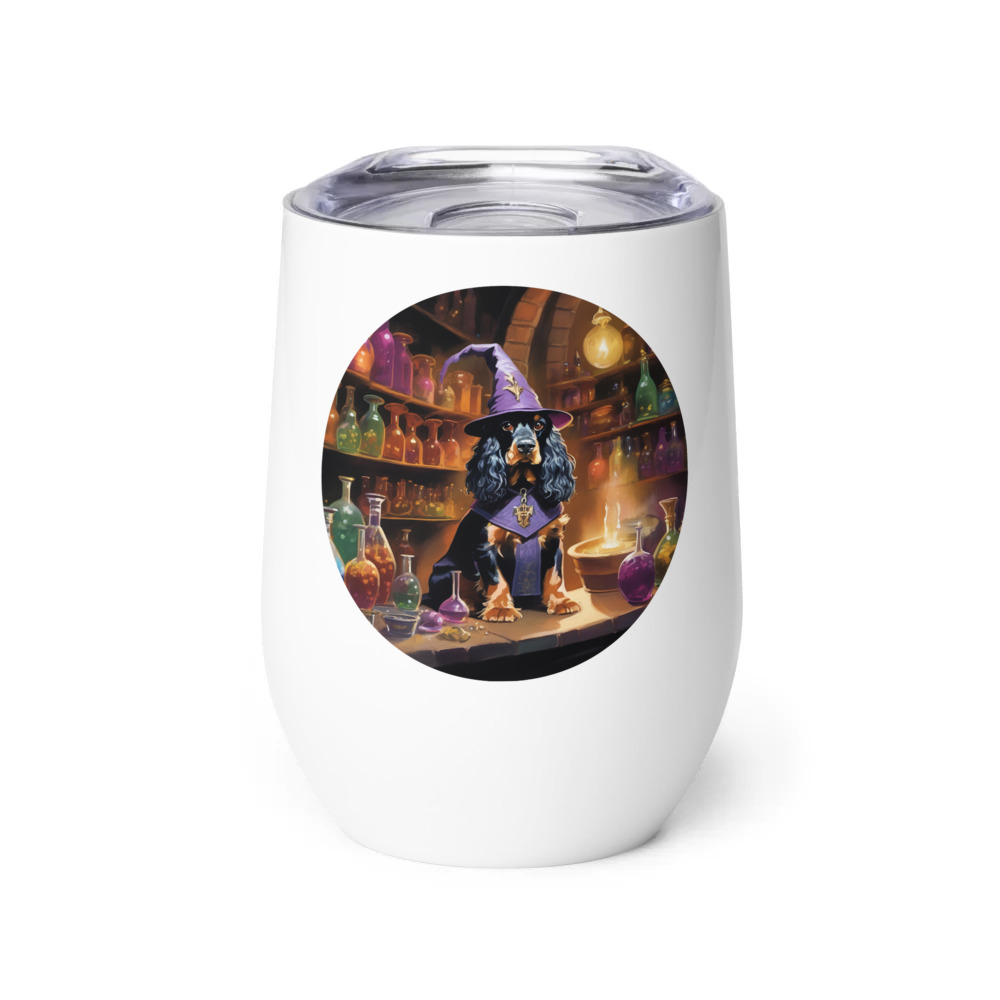 PugMug Custom English Cocker Spaniel Wine Tumbler