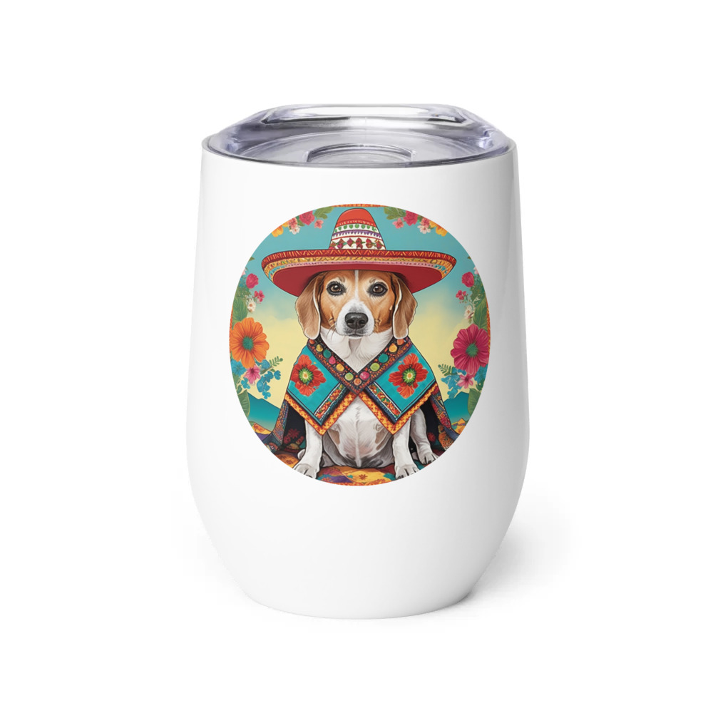 PugMug Custom Munchkin Wine Tumbler