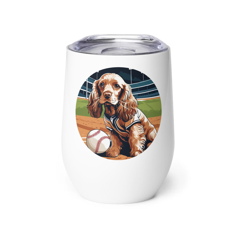 PugMug Custom Cocker Spaniel Wine Tumbler