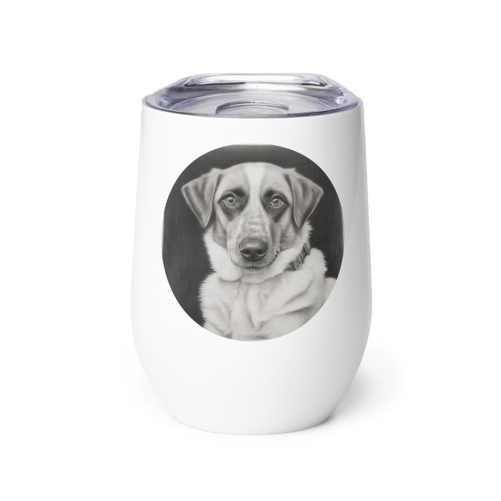 PugMug Custom Hazim Wine Tumbler