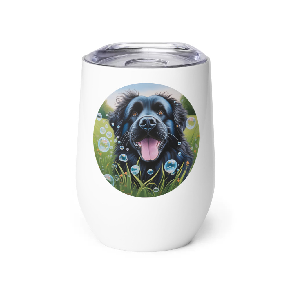 PugMug Custom Newfoundland Wine Tumbler