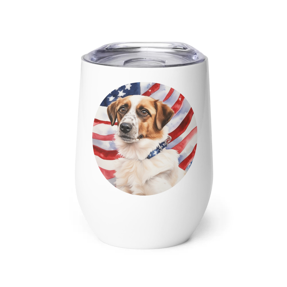 PugMug Custom Hazim Wine Tumbler