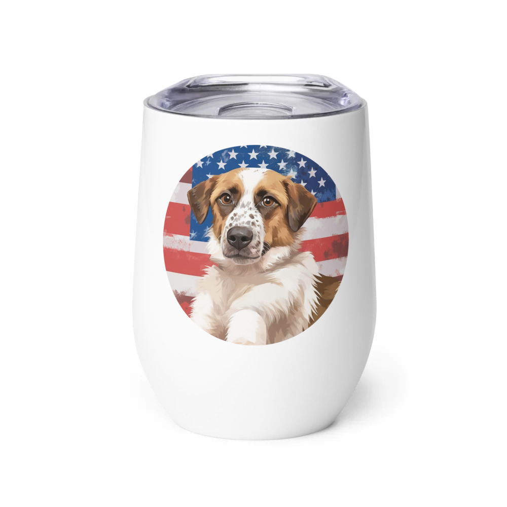 PugMug Custom Hazim Wine Tumbler