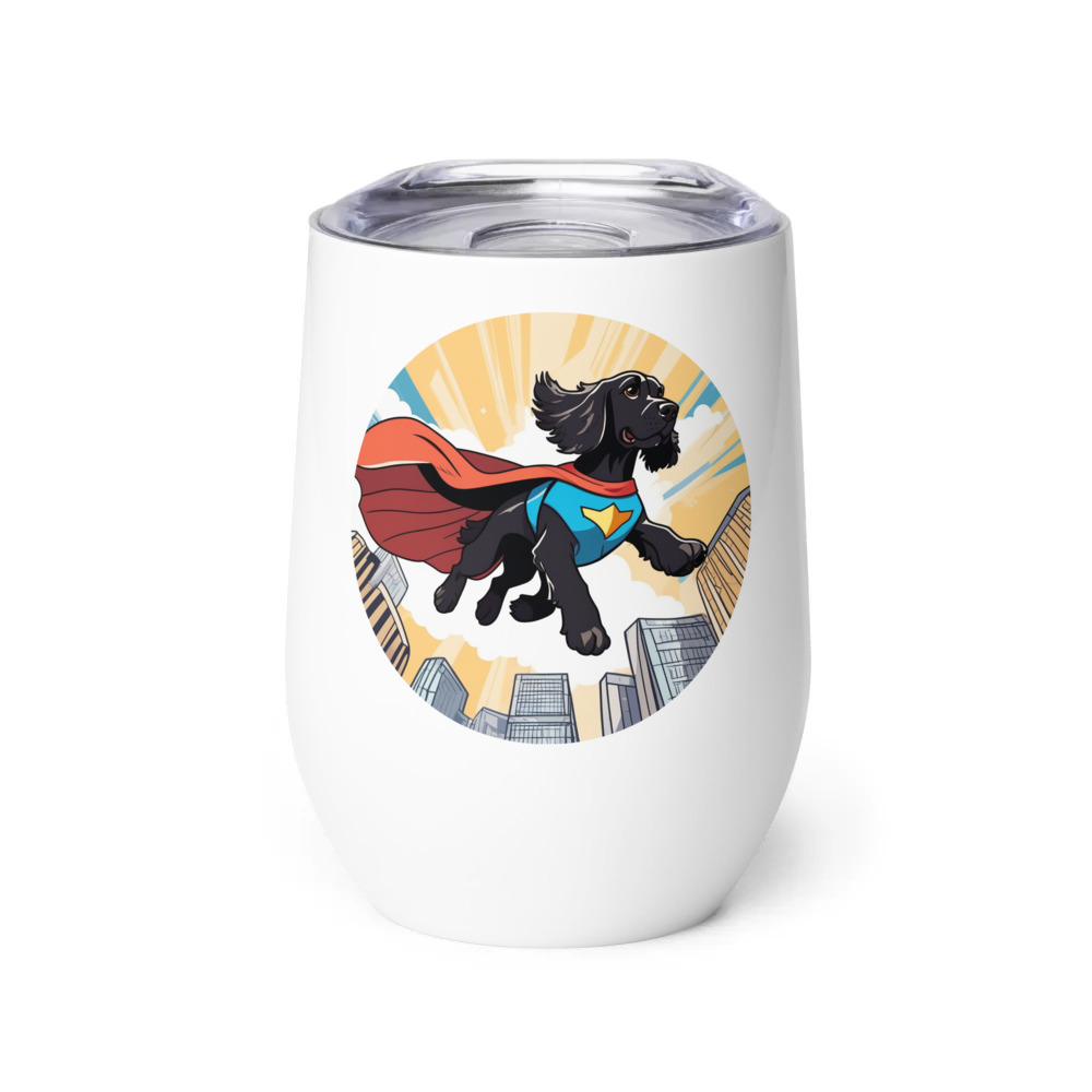 PugMug Custom Cocker Spaniel Wine Tumbler