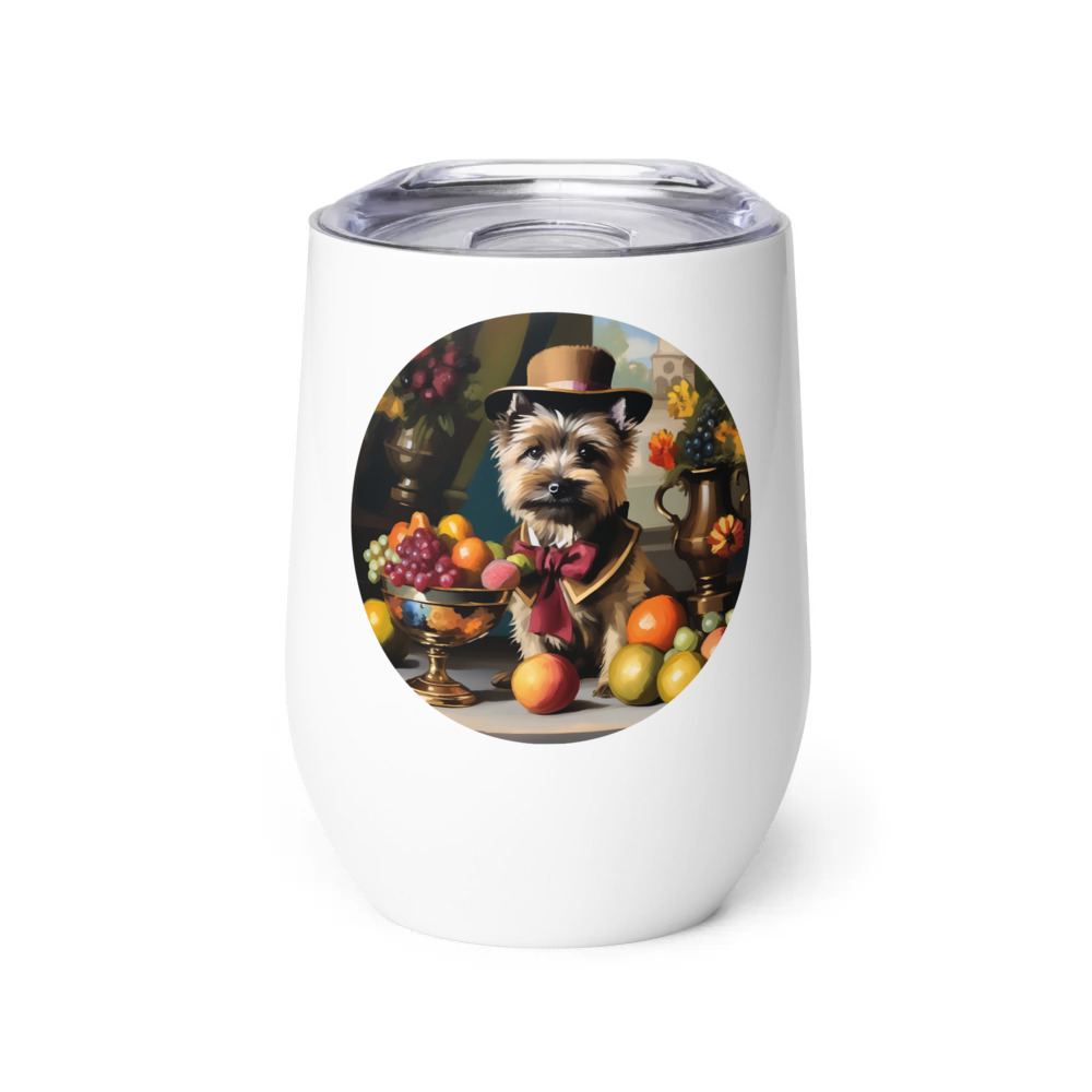 PugMug Custom Cairn Terrier Wine Tumbler