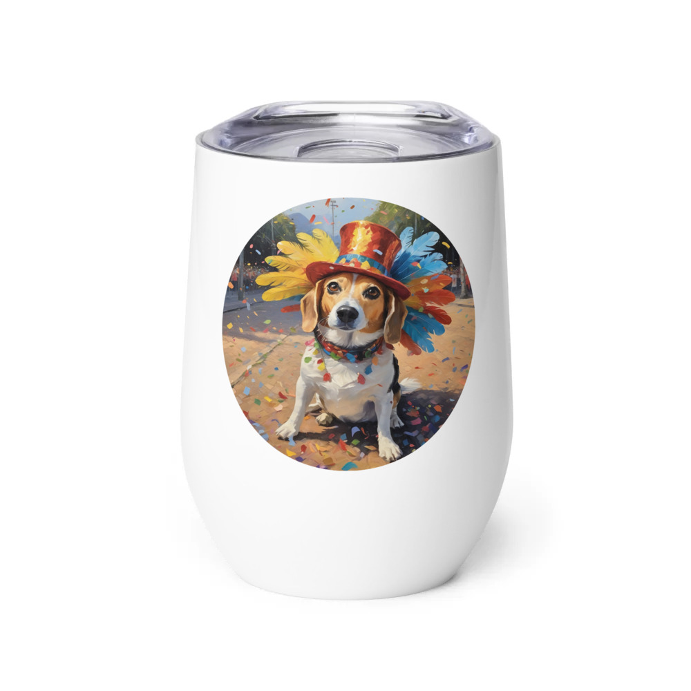 PugMug Custom Munchkin Wine Tumbler