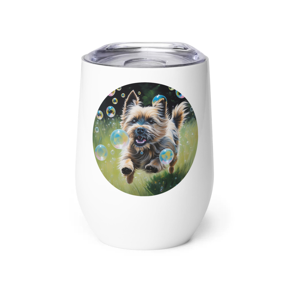 PugMug Custom Cairn Terrier Wine Tumbler