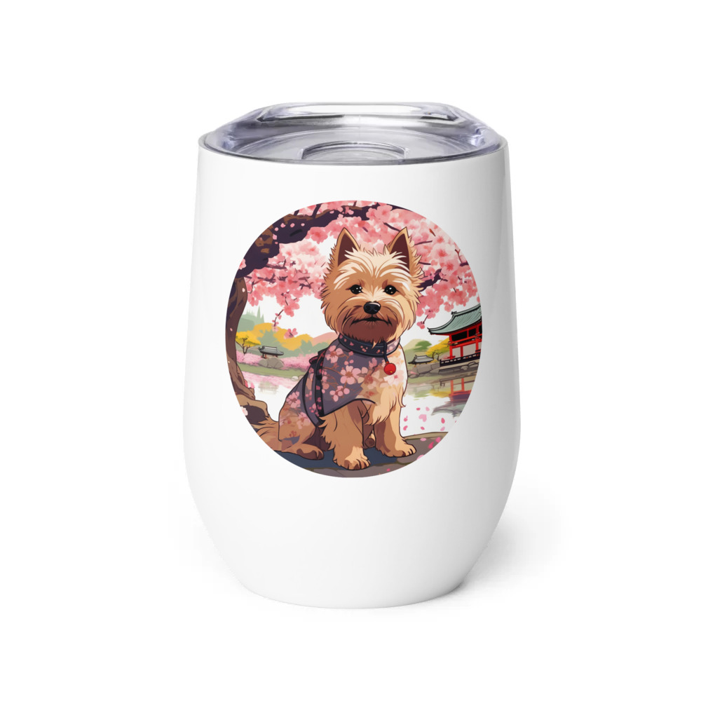 PugMug Custom Cairn Terrier Wine Tumbler