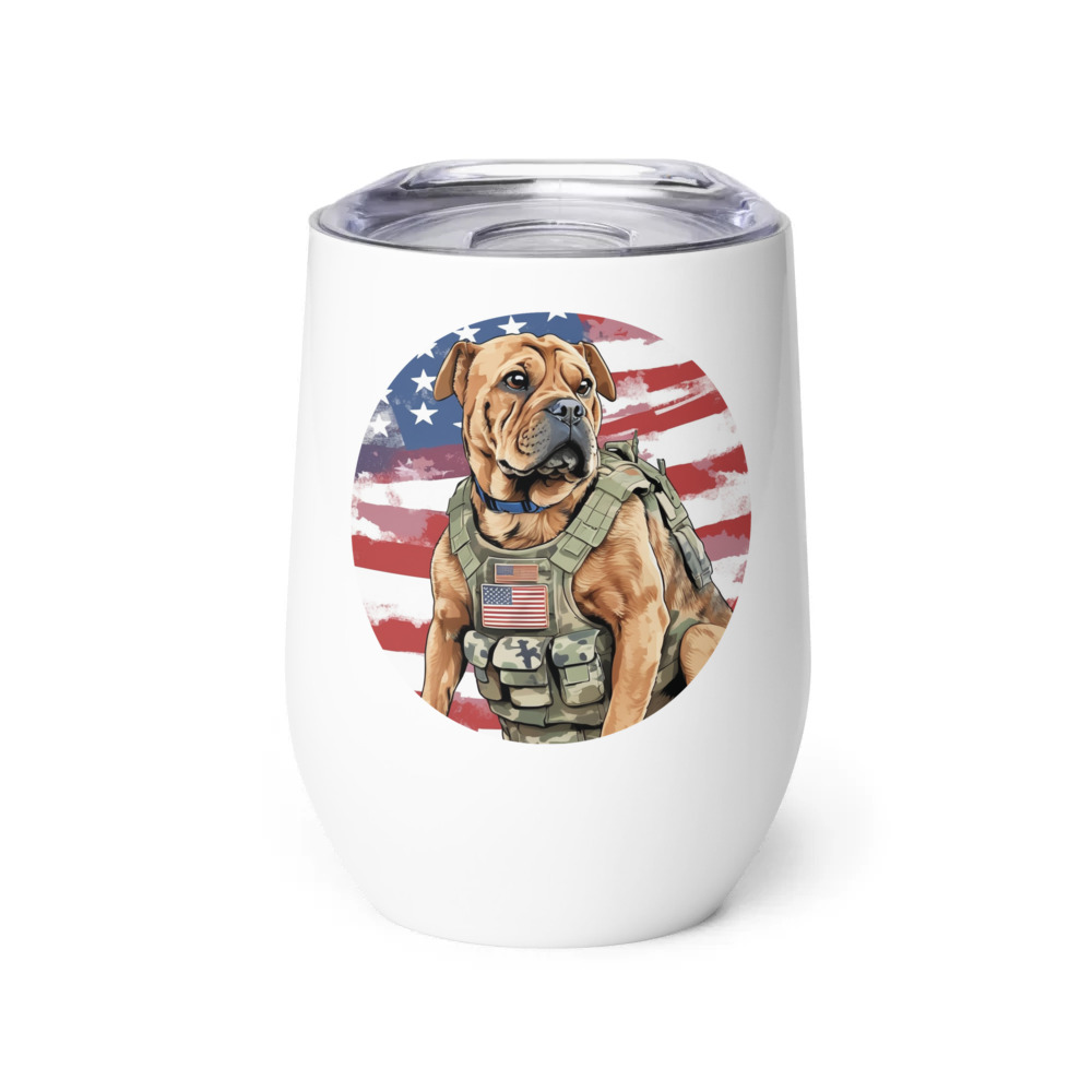 PugMug Custom Halina Wine Tumbler