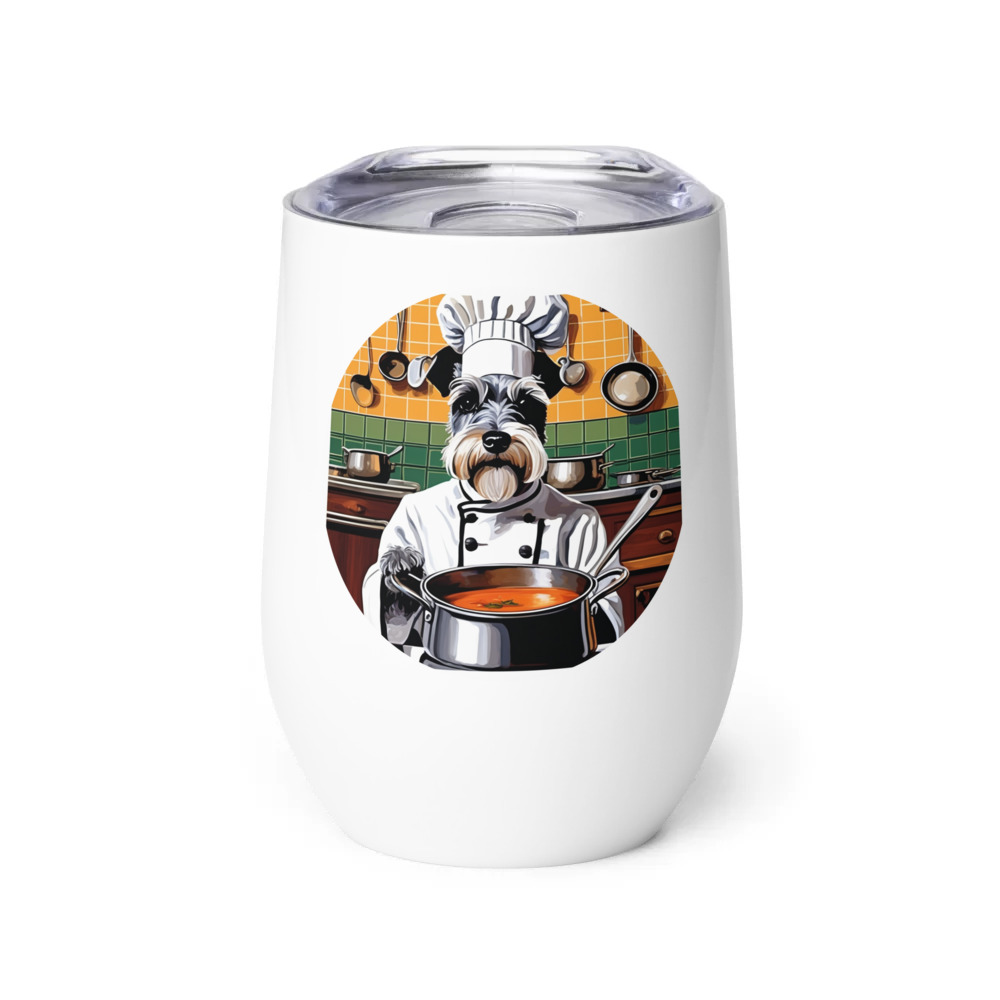 PugMug Custom Miniature Schnauzer Wine Tumbler