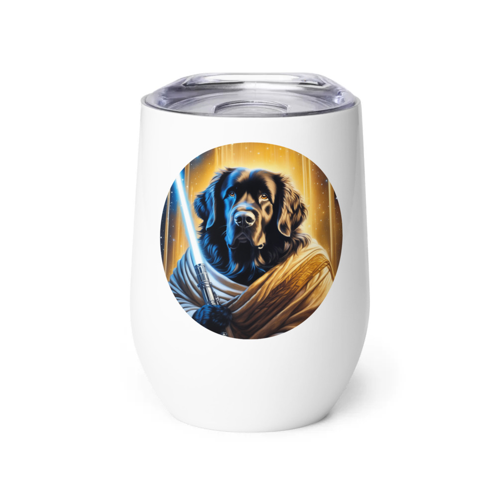PugMug Custom Newfoundland Wine Tumbler