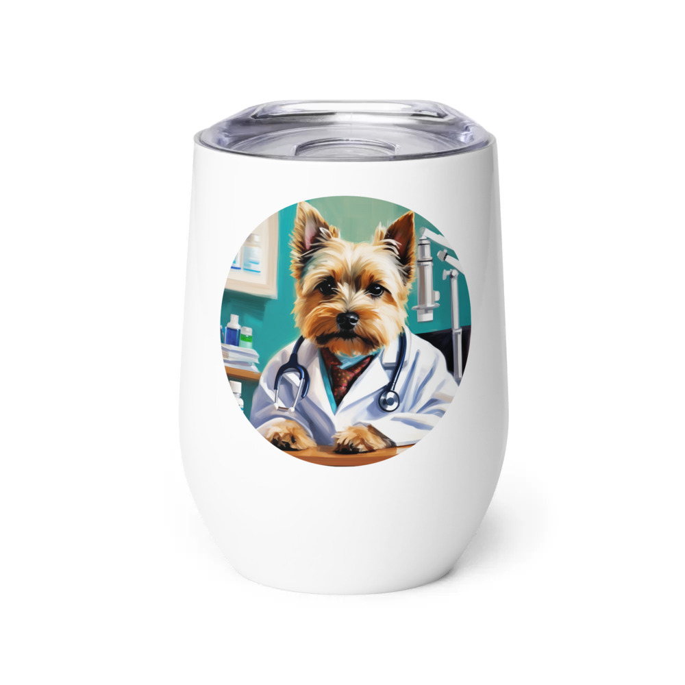 PugMug Custom Cairn Terrier Wine Tumbler