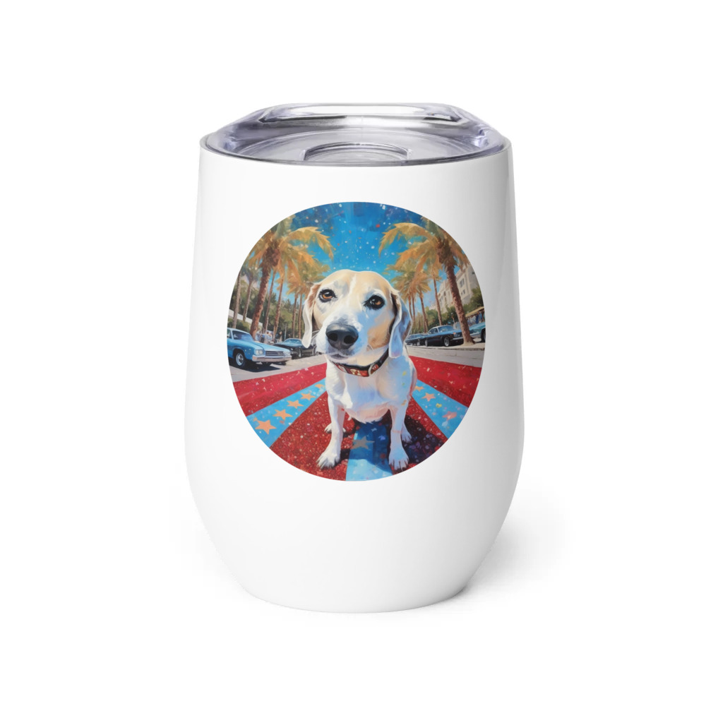PugMug Custom Munchkin Wine Tumbler
