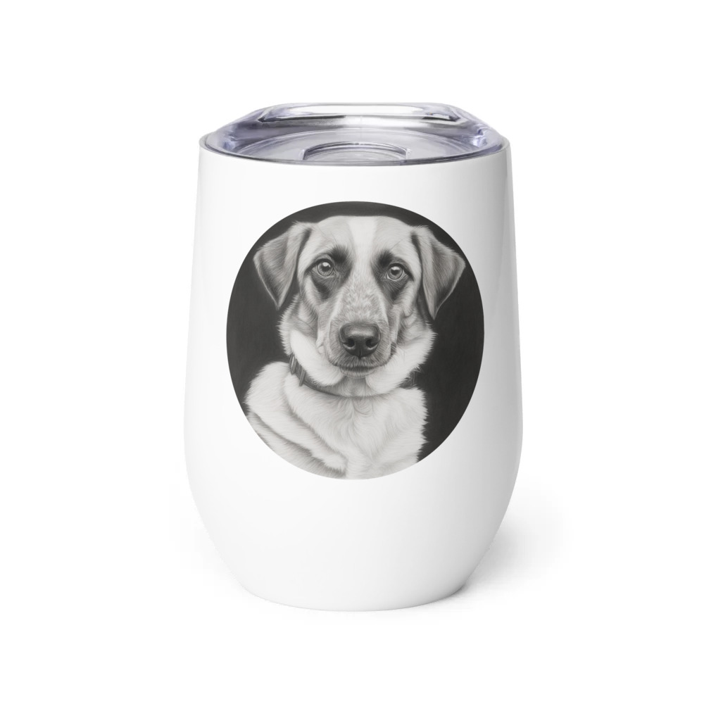 PugMug Custom Hazim Wine Tumbler