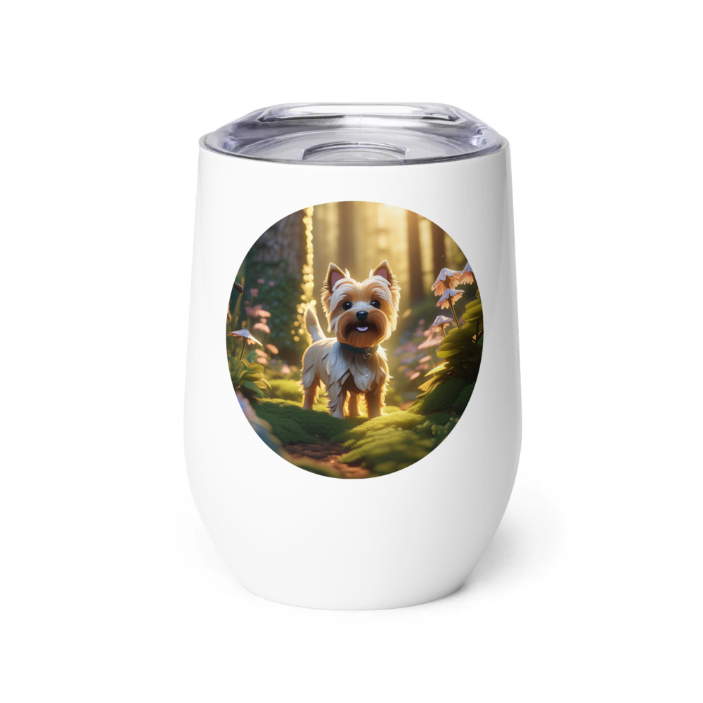 PugMug Custom Cairn Terrier Wine Tumbler